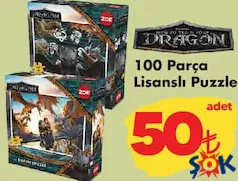 DRAGON 100 PARÇA LİSANSLI PUZZLE DRAGON 100 PARÇA LİSANSLI PUZZLE